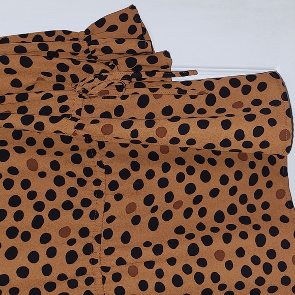 AVRI Brown/Black Polka Dot Top Sz 1X - Picture 3 of 5